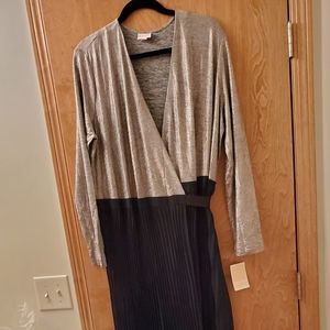 2xl elegant Deanne lularoe black/silver nwt dress